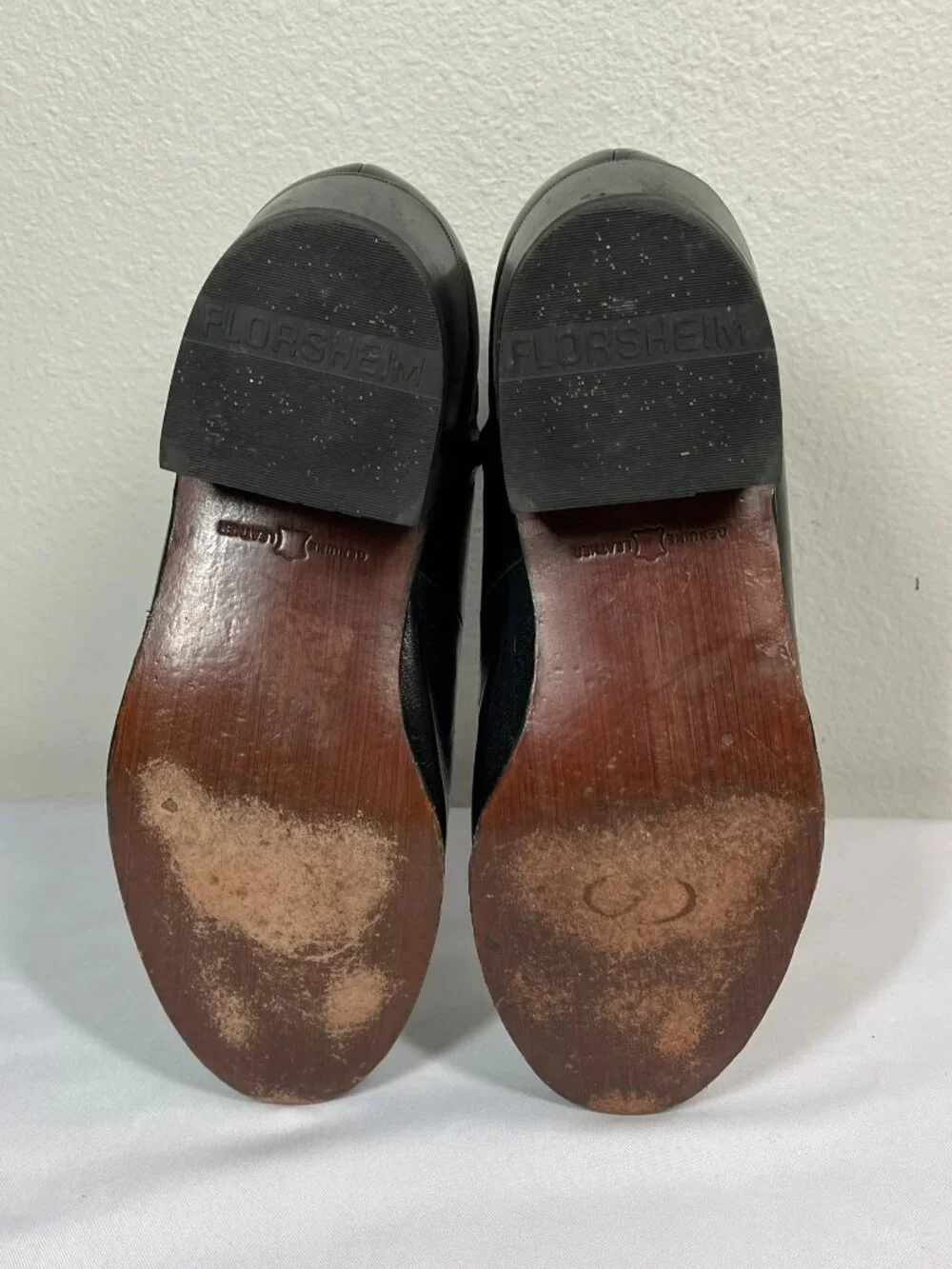Florsheim Duke Boots Size 11.5 3E Wide Black Zipper Side 17087-01